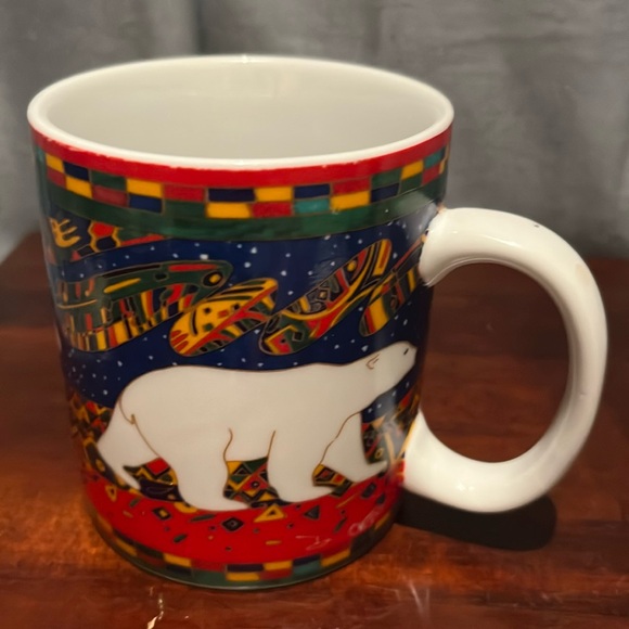 Dawn Oman Skye McGhie Polar Bear Mug Yellowknife  Native North American Art - Picture 1 of 10